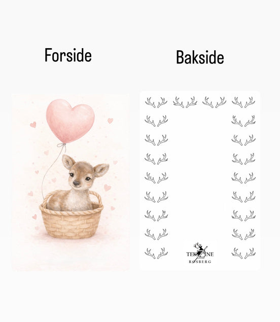 Kort med reinkalv