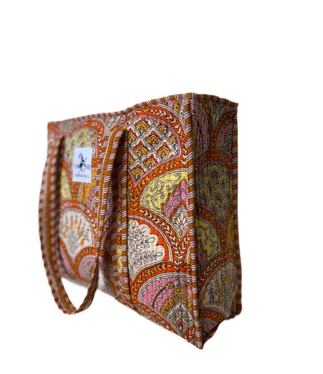 Totebag veske oransje/fersken
