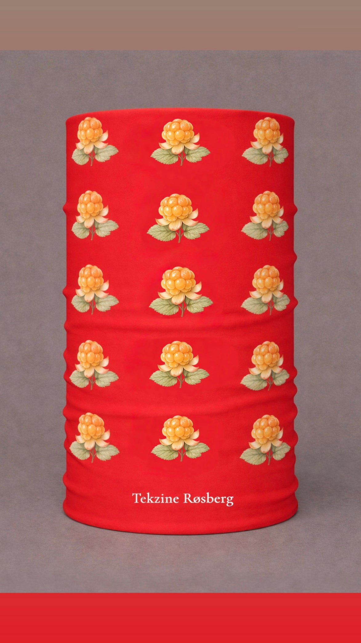 Buff - rød multebær