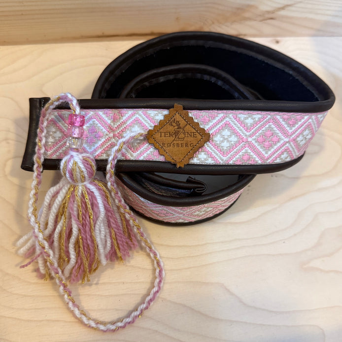 Skinnbelte rosa (barn)