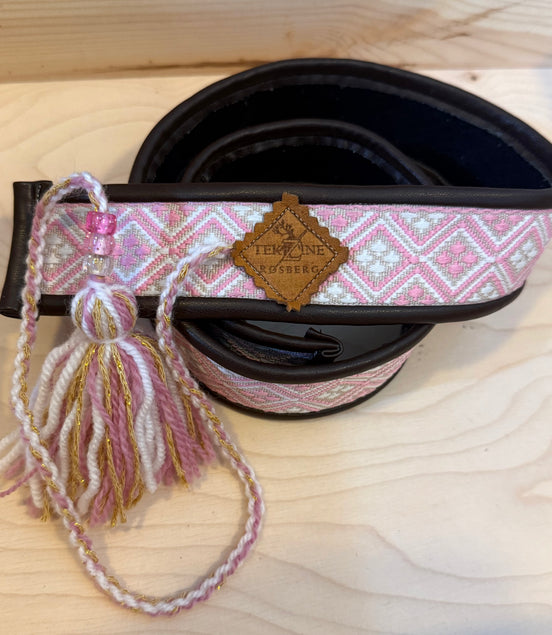 Skinnbelte rosa (barn)