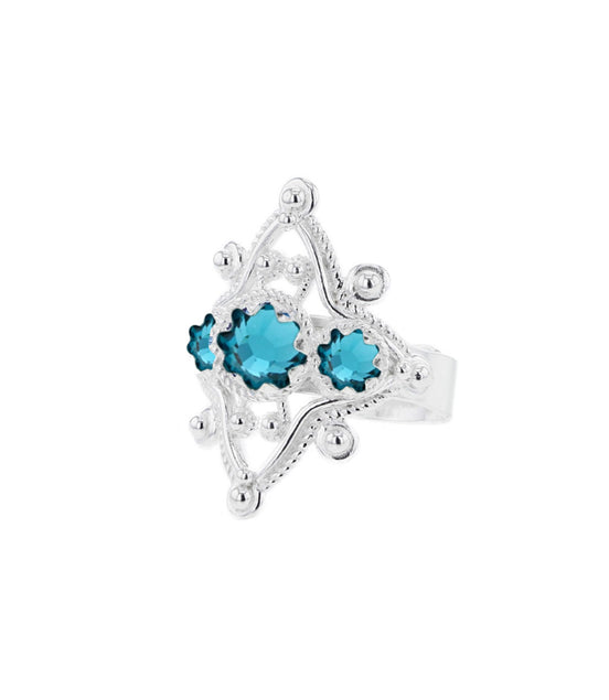 Ring med turkis krystall