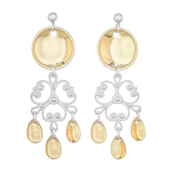 Ørepynt med forgylt annheng