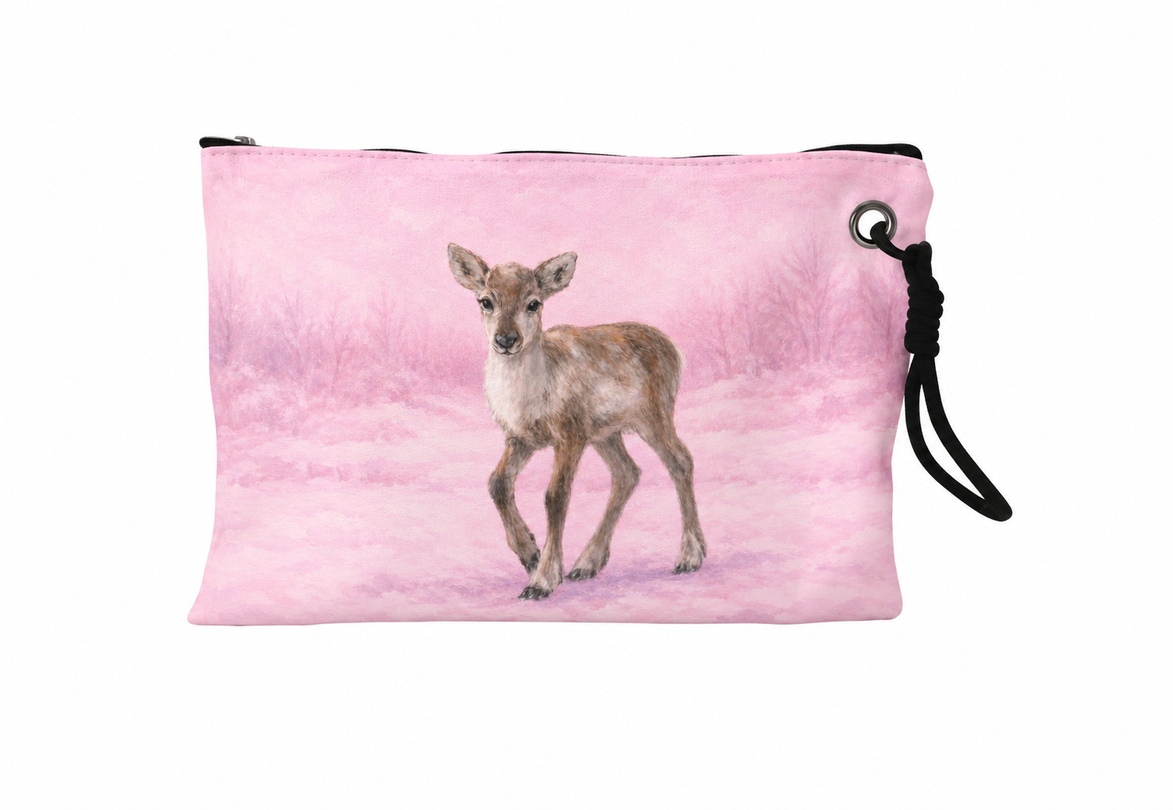 Minibag med rosa reinkalv