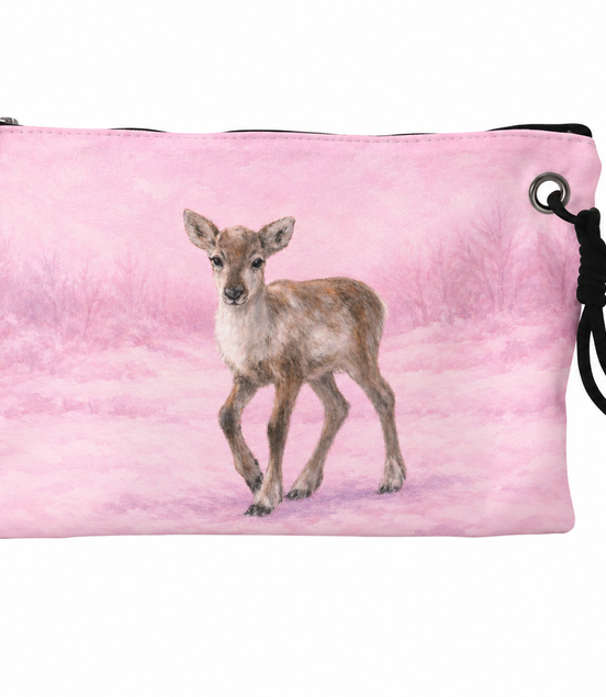 Minibag med rosa reinkalv