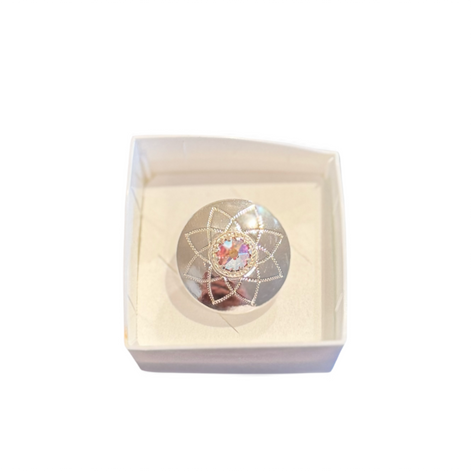 Ring med nordlys krystall - utsolgt