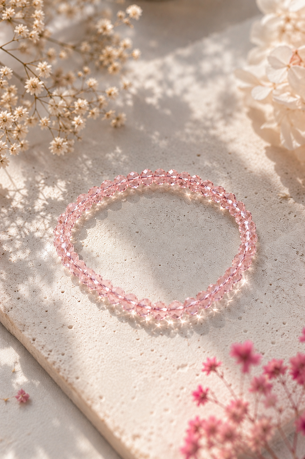 Armbånd sommer rosa