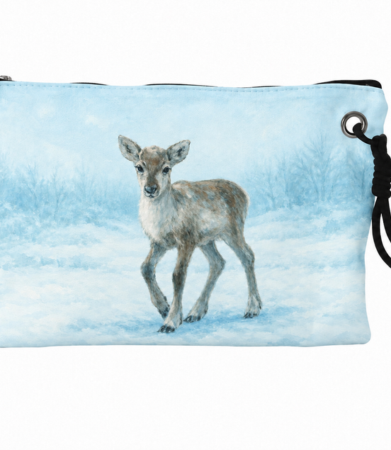 Minibag med blå reinkalv