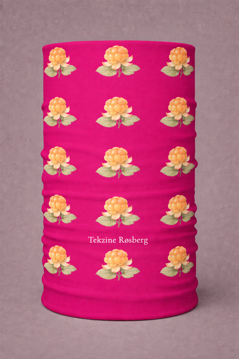 Buff - mørkerosa multebær