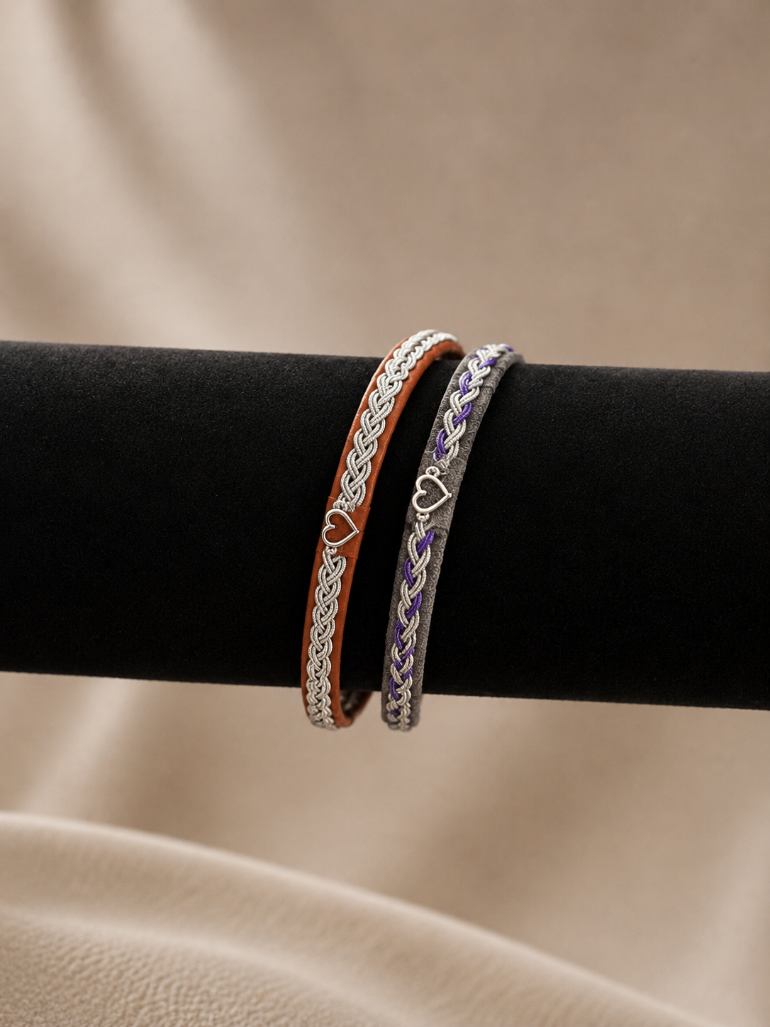 Tinntråd armbånd (hjerte)