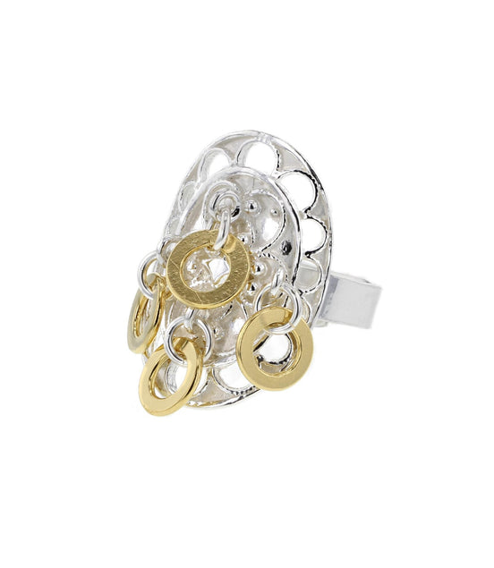 Ring med annheng i gull - utsolgt