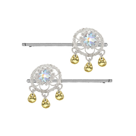 Ørepynt med nordlys krystall - utsolgt