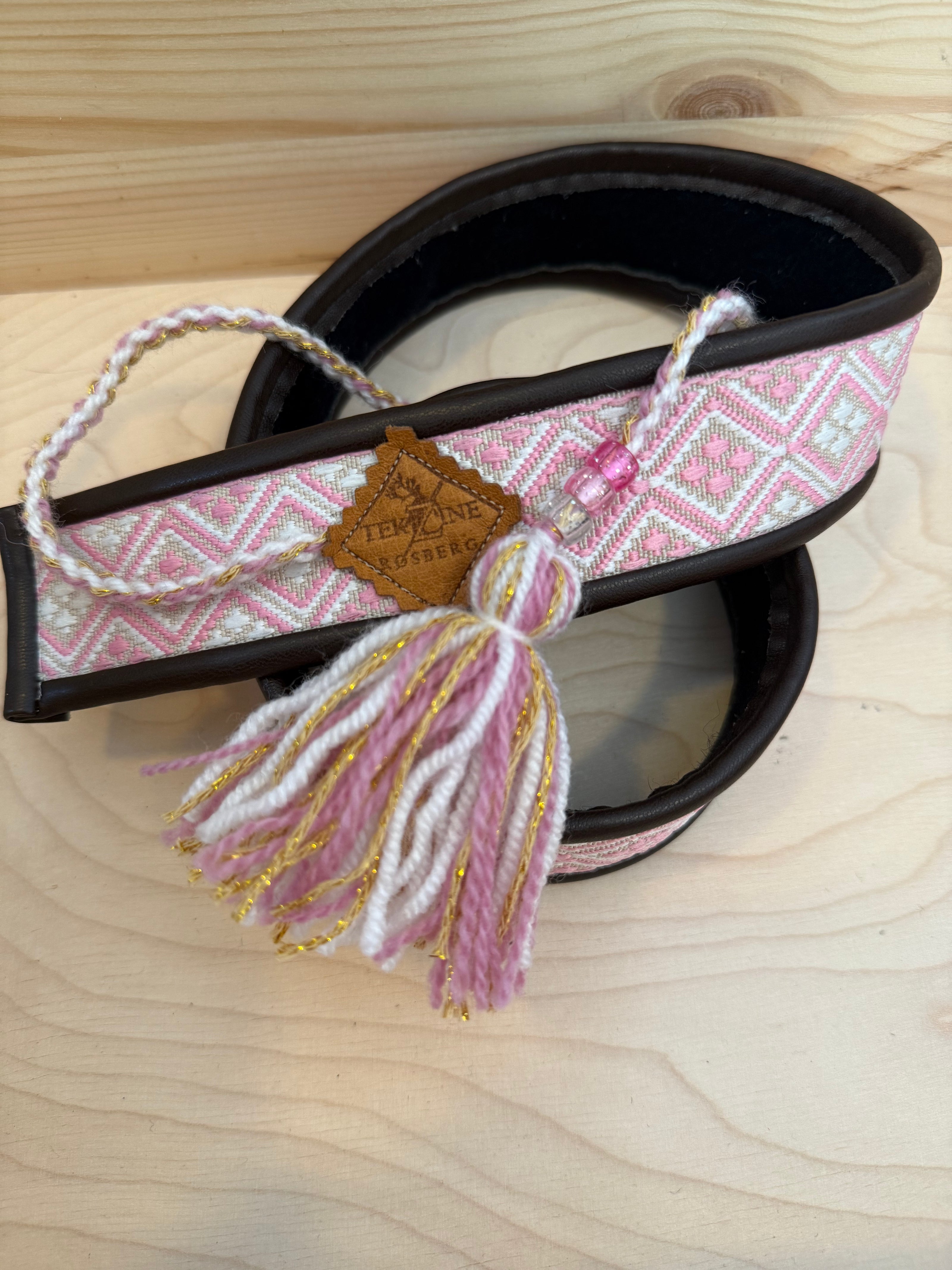 Skinnbelte rosa (barn)