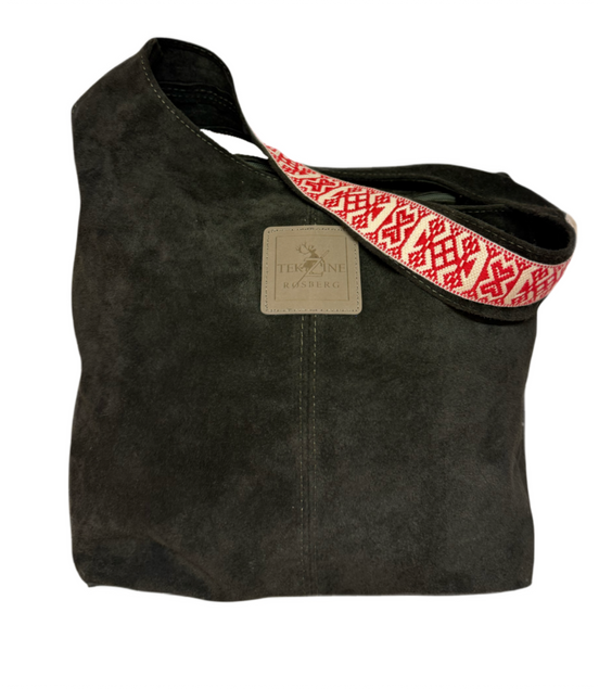 Skinnveske mørkegrønn - utsolgt