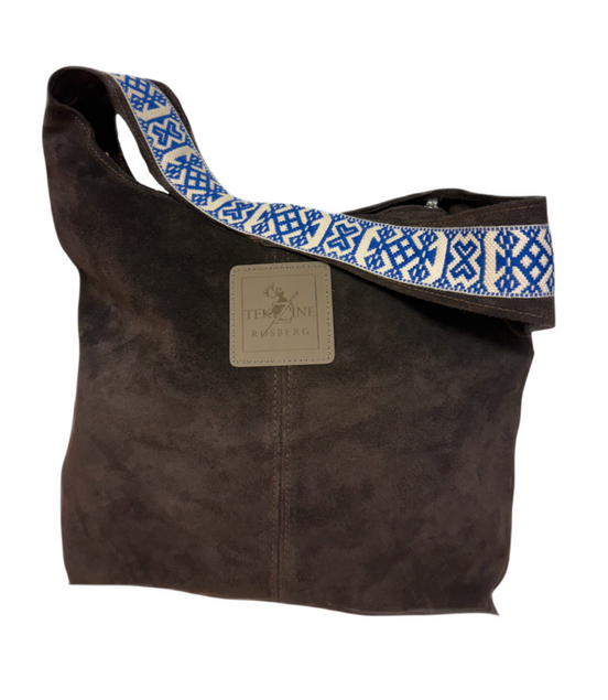 Skinnveske mørkebrun - utsolgt