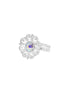 Ring med nordlys krystall